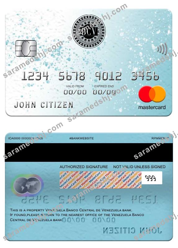 Venezuela Banco Central de Venezuela bank mastercard